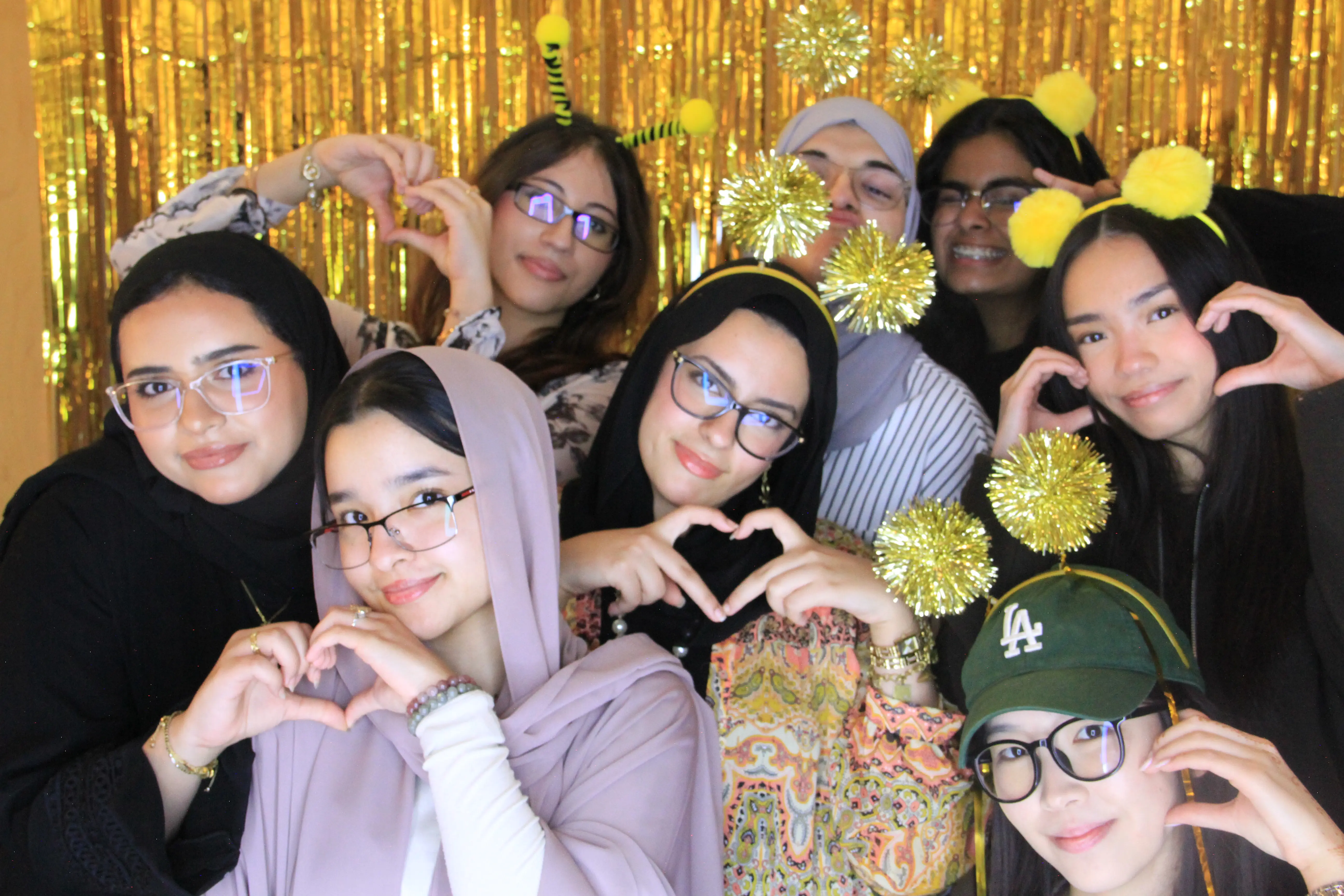 Celebration photobooth moment capture